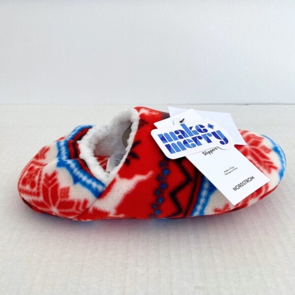 NEW Nordstrom Convertible Microfleece Family Scuff Slippers Small/Medium - Picture 7 of 15